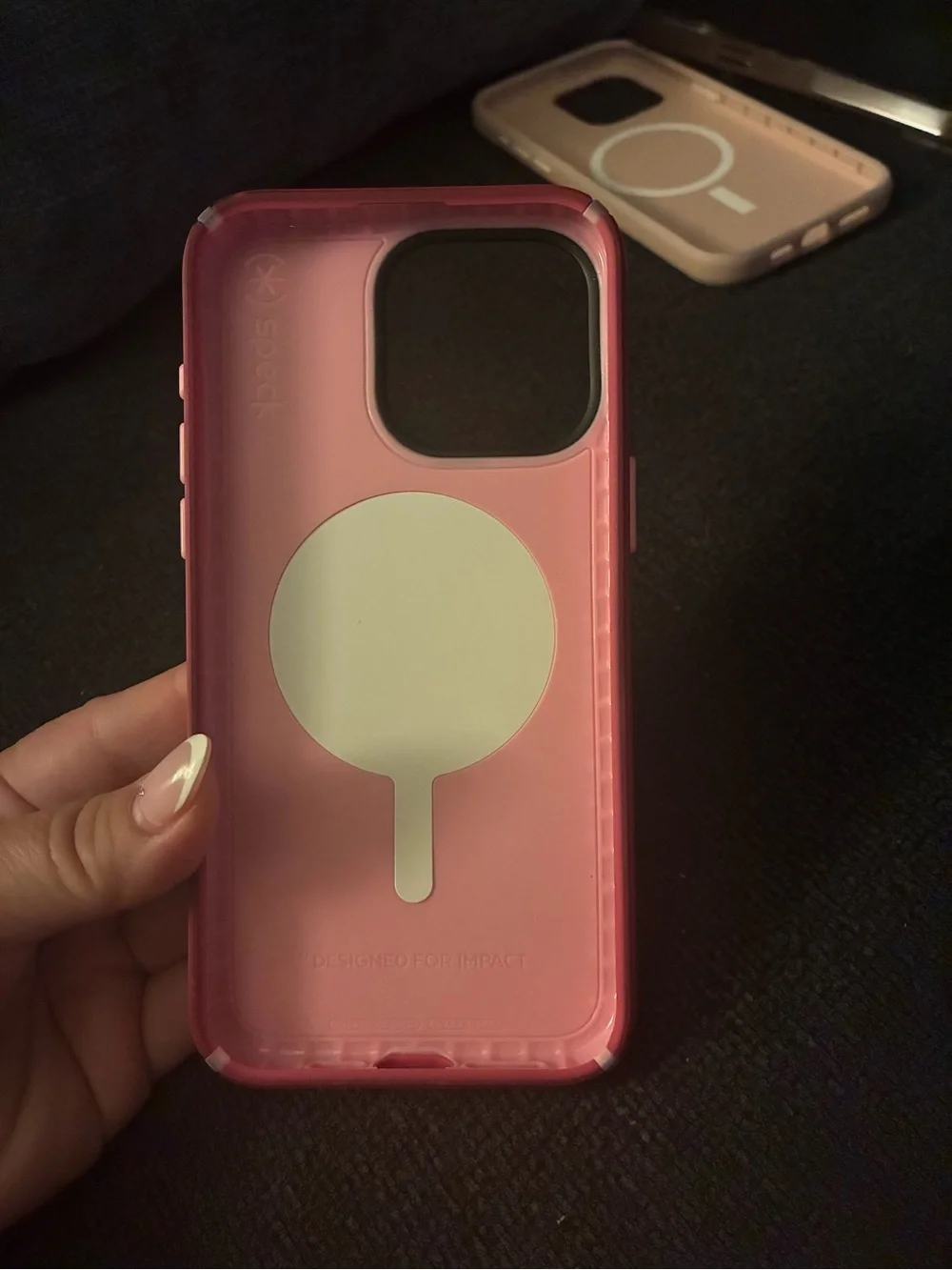 speck Hot Pink Rugged Phone Case with Raised Camera Lip